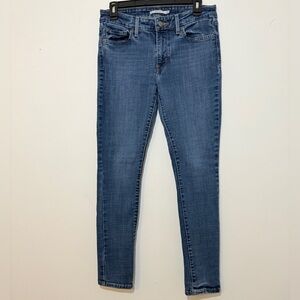 Levi’s 711 Skinny Jeans Women’s Size 28 Medium Wash Stretch Denim